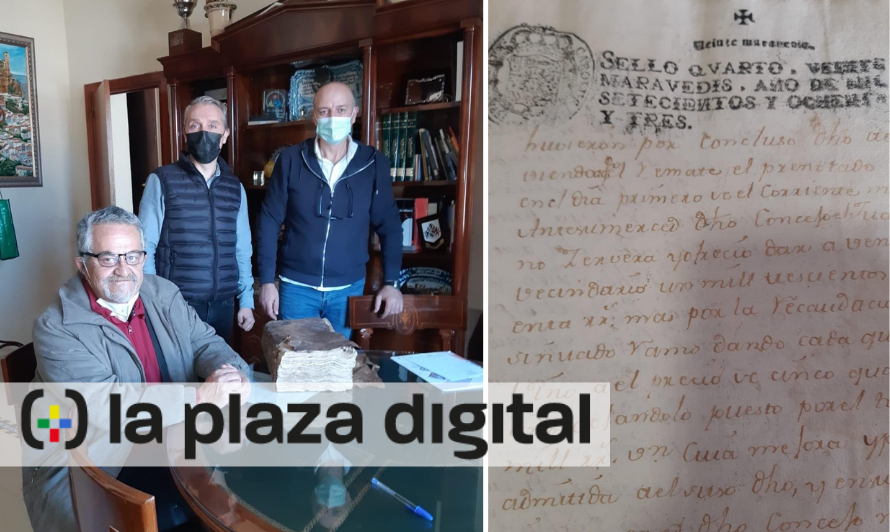 Un vecino de Fuerteventura dona al Ayuntamiento de Montefrío un libro de causas judiciales de 1782